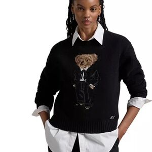 Polo Ralph Lauren Tuxedo Polo Bear Crewneck Sweater - Medium